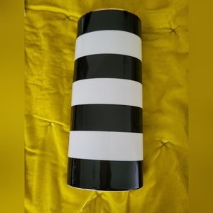 Kate Spade Everdone Lane black and white stripe vase